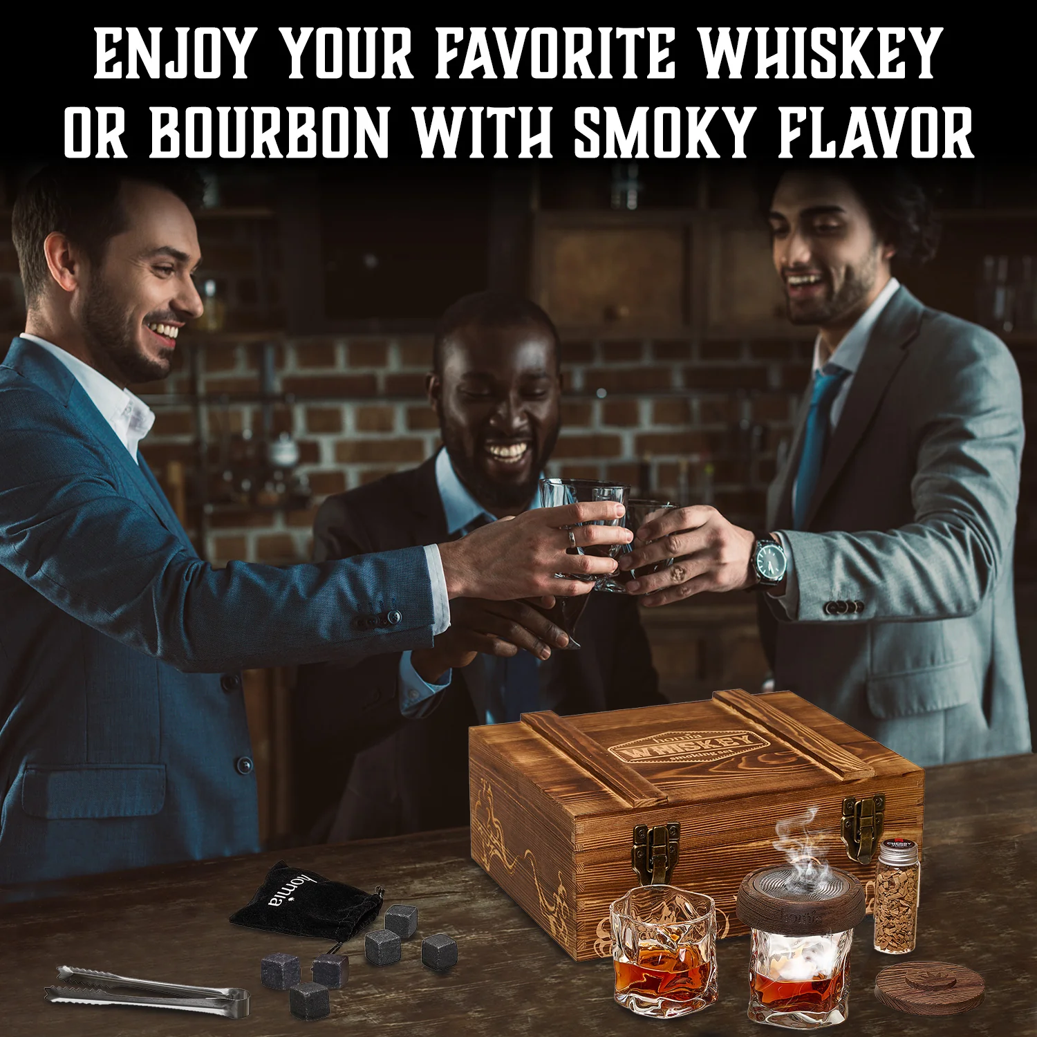 Whiskey Gift Set - Twisted Old Fashioned Glasses - 13 pcs - Image 6
